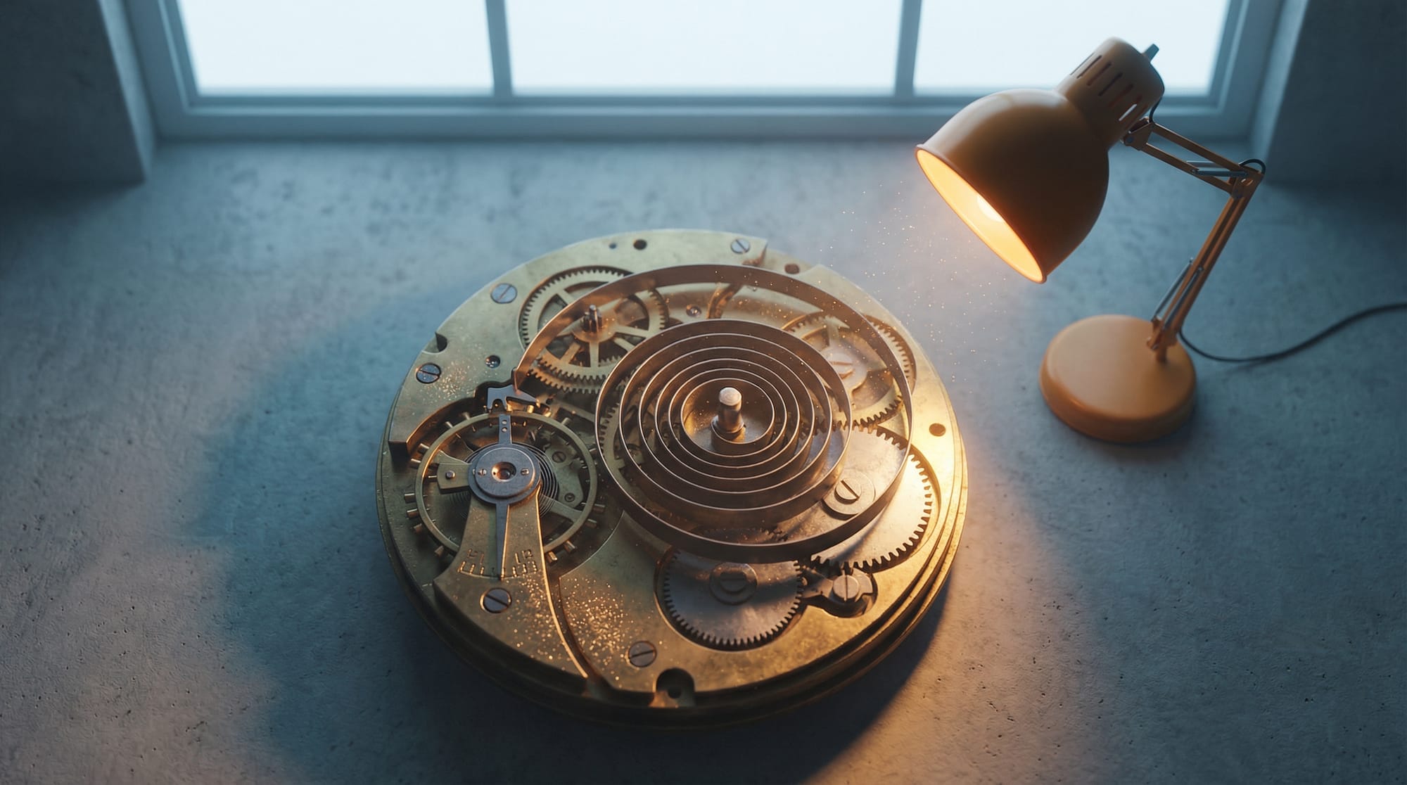 Jammed escapement wheel in a mechanical clock mechanism